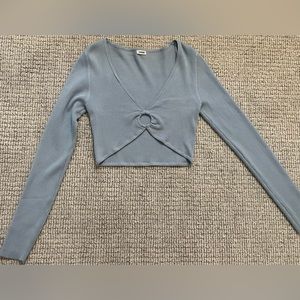 Light Blue Garage Long Sleeve Top